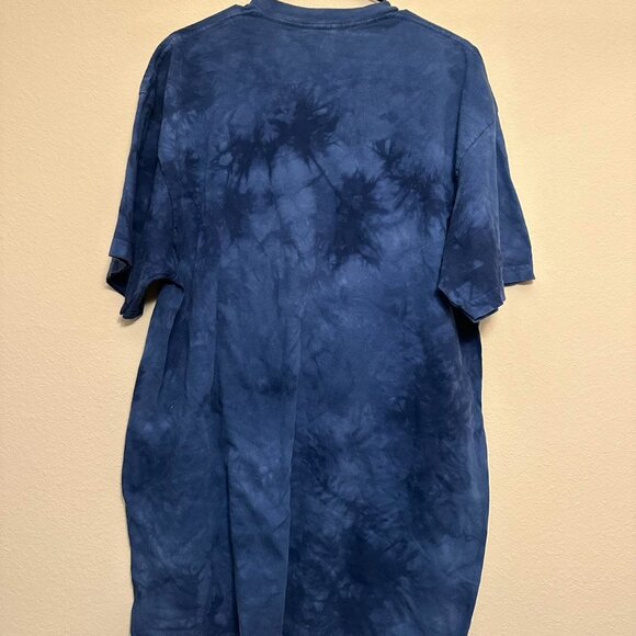 Vintage 00s The Mountain Black Labrador Blue Tie Dye Tee (RARE) Size: XXL - Picture 2 of 3